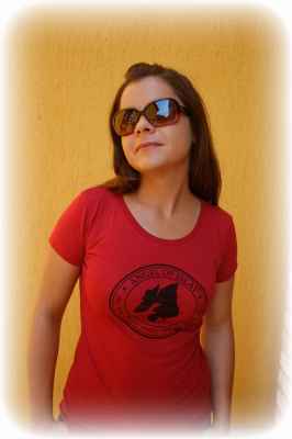ANGEL OF ISLAY - GIRL SHIRT - CRANBERRY RED