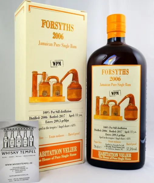 FORSYTHS WPM 2006 (HABITATION VELIER) 57,5% 0,7L - Cask Strenght Full Proof