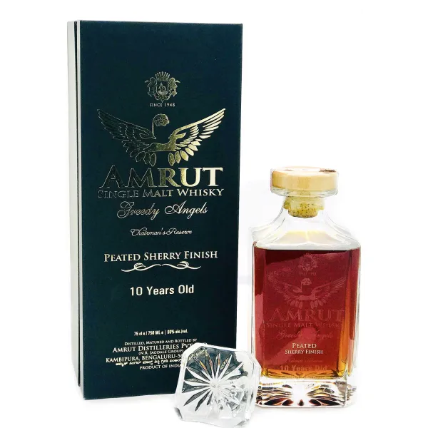 AMRUT 10 YEAR OLD Greedy Angels - Peated Sherry Finish - 0,7L - 60%
