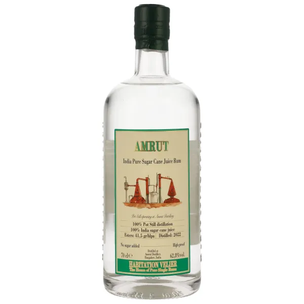 AMRUT Velier India Pure Sugar Cane Juice Rum - 62,8% - 0,7L