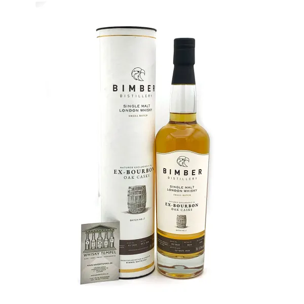 BIMBER 2016/2020  London Whisky Ex.Bourbon Small Batch 02/2020 - 2950 Flaschen - 52,2% - 0,7L