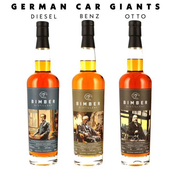 BIMBER - German Car Giants - Full Series - 3 Bottles (Benz, Otto, Diesel) 3x0,7L