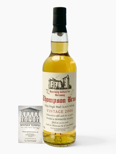 BOWMORE 2006 - 19Y -  Thompson Brothers - Cask #SR25134 - 51,4% - 0,7L
