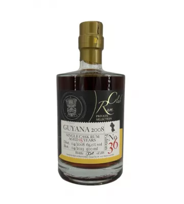 DIAMOND 15Y - 2008 - MDS Rum Club Private Selection Ed. 36 - Guyana - 65% 0,5L