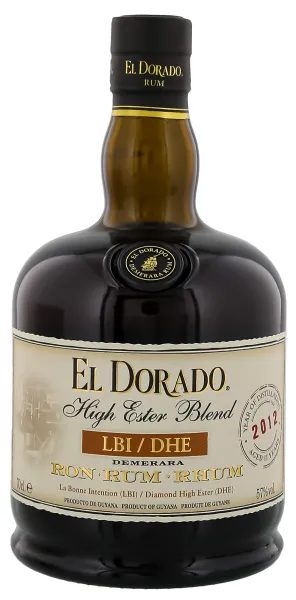 EL DORADO 2012 -  High Ester Rum LBI/DHE - 57% 0,7L