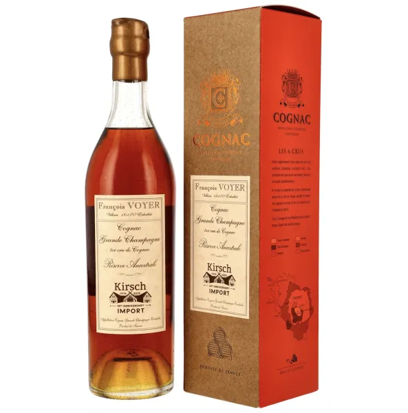 FRANCOIS VOYER - Cognac Grande Champagne Reserve Ancestral - 50th Anniversary Kirsch - 49% 0,7L