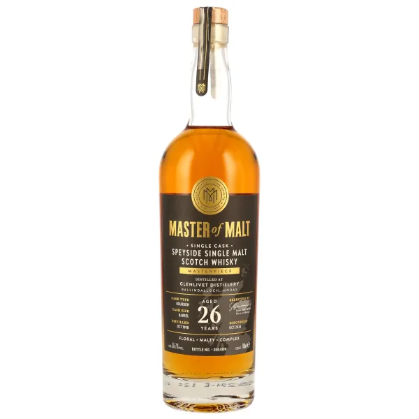 GLENLIVET 1998/2024 - 26Y - Bourbon Barrel - Master of Malt - 55,7% 0,7L