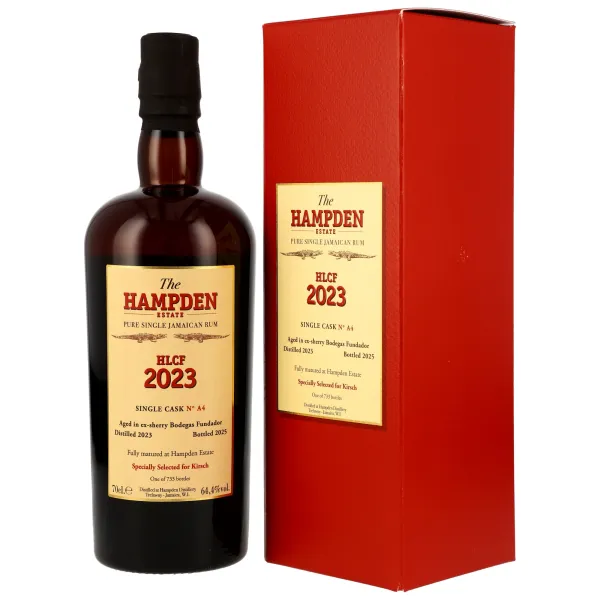 HAMPDEN HLCF - Bodegas Fundador Sherry Cask #A4 - Kirsch - 64,4% - 0,7L