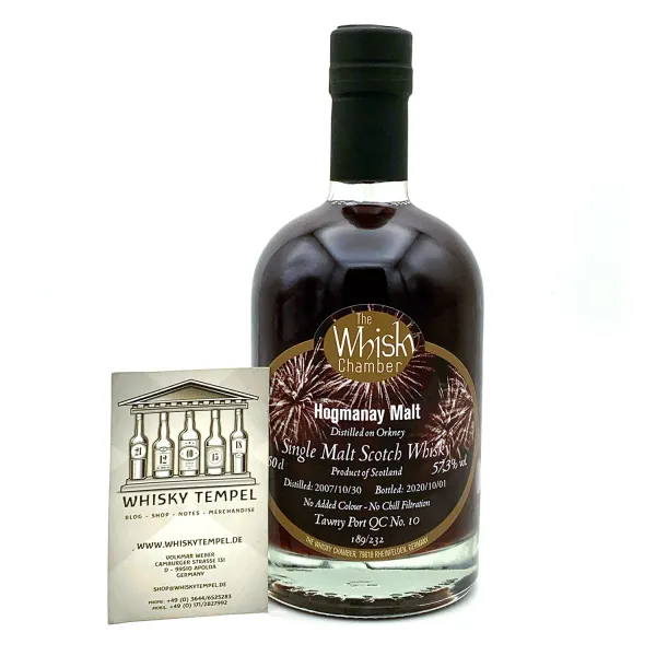 HOGMANAY Orkney Malt (TWC) 12 Jahre, ex Tawny Port QC, 57,3% 0,5L