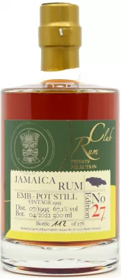 JAMAICA 26Y 1992/2022 -  EMB - Marque (MM)  Rum Club # 27 67,1% 0,5L