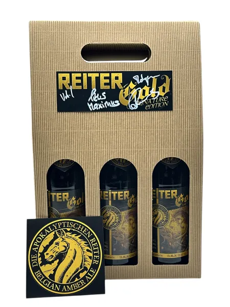 REITER GOLD - Belgian Amber Ale (Die Apokalyptischen Reiter - Signature Edition) - Set 3 Flaschen a 0,5L