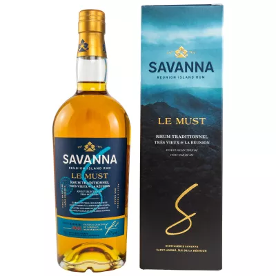 SAVANNA – Le Must – Rhum Traditionnel Tres Vieux de La Reunion - 45% - 0,7L