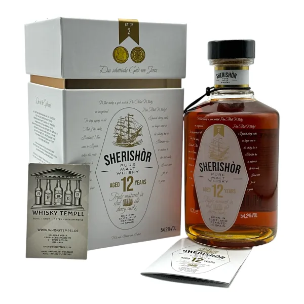 SHERISHOR 12Y Cask Strength Batch 2 - Cask Strength - 54,2% - 0,7L