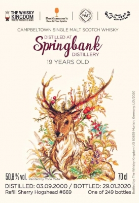 SPRINGBANK 19Y - The Whisky Kingdom - Wu Dram Clan - Single Cask #669 - 0,7L - 50,8%