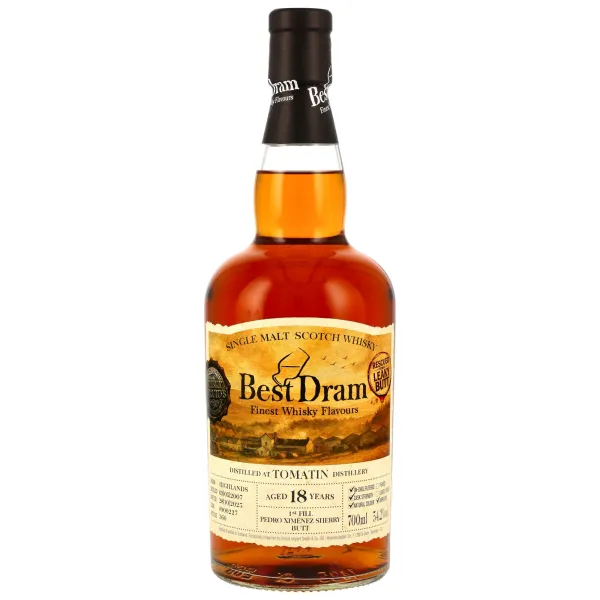 TOMATIN 18Y 2007/2025 -  1st Fill PX Sherry Butt #900227 (Best Dram)