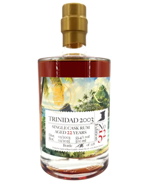TRINIDAD 2003 - RumClub Private Selection - Edition 52 - 53,4% - 0,5L