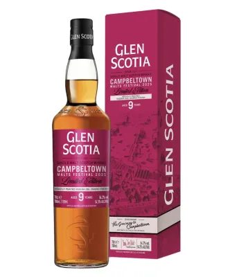 GLEN SCOTIA 9 Y - Campbeltown Malts Festival 2025 - Limited Edition - Heavily Peated - 54,3% - 0,7L