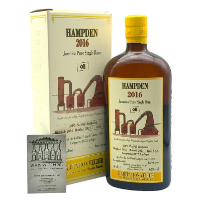 HAMPDEN 2016 - <>H - Habitation Velier - 62% - 0,7L