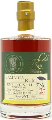 JAMAICA 26Y 1992/2022 -  EMB - Marque (MM)  Rum Club # 27 67,1% 0,5L